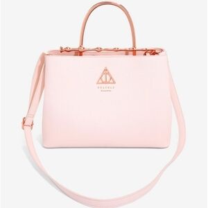 Loungefly Harry Potter Pink Rose Gold Deathly Hollows Elder Wand Handbag